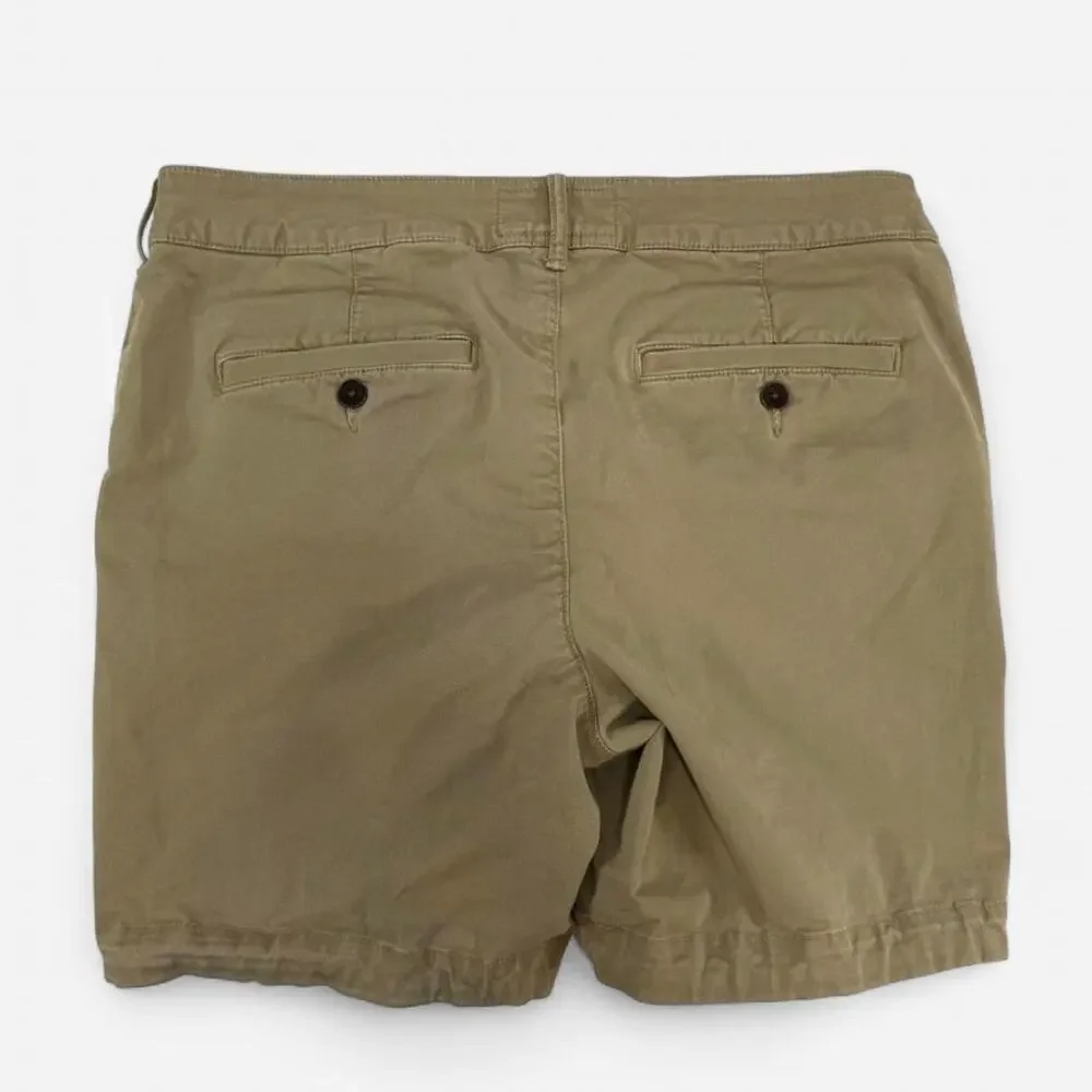 Abercrombie & Fitch Khaki Chino Shorts Men’s 30 Stretch Casual Preppy